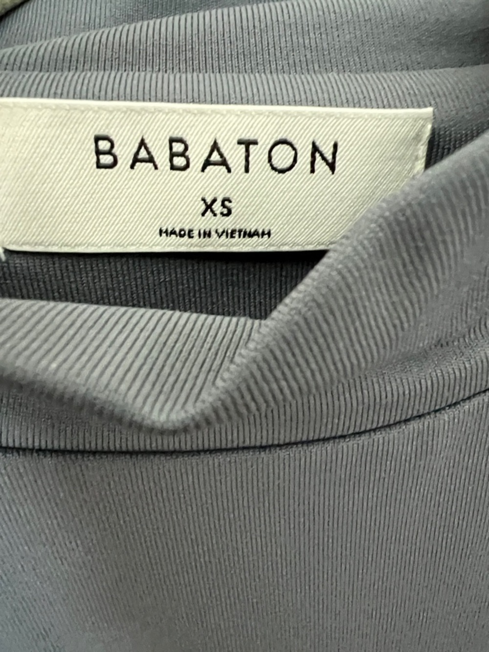 NEW! Aritzia BABATON mock turtleneck bodycon mini dress gray XS - Picture 2 of 7